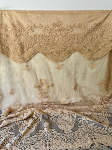 Tan Sheer Curtain Panel