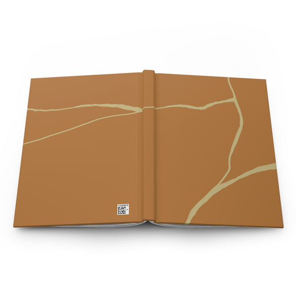 Light Brown Kintsugi Journal, Inspirational Journal, Kintsugi Gift, Kintsugi Notebook, Modern Notebook, Gift for Warrior, Survivor Notebook
