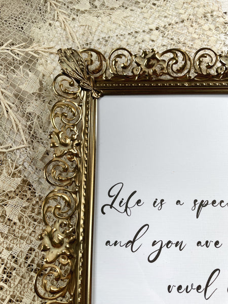 Framed Life Is a Special Occasion Print