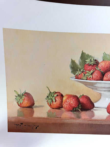 Vintage Robert Chailloux Strawberries Print
