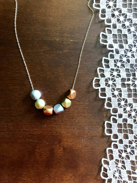 TONE Wooden Beaded Necklace