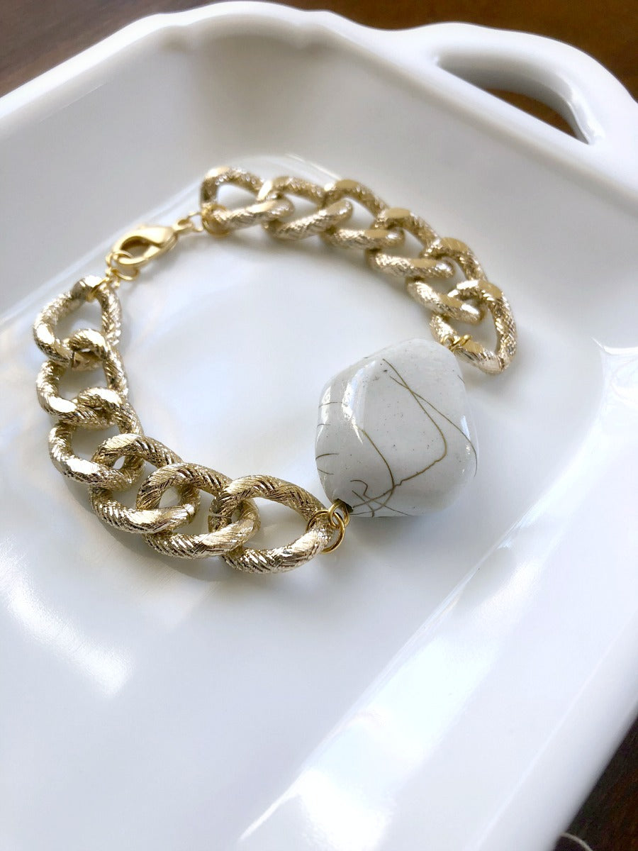 Chunky Gold Chain Bracelet