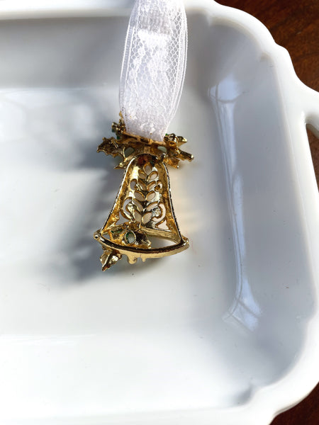 Vintage Bell Brooch Ornament