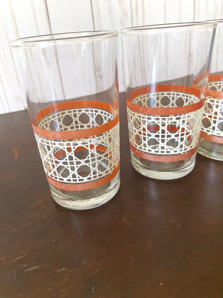Set of Wicker Juice Glasses