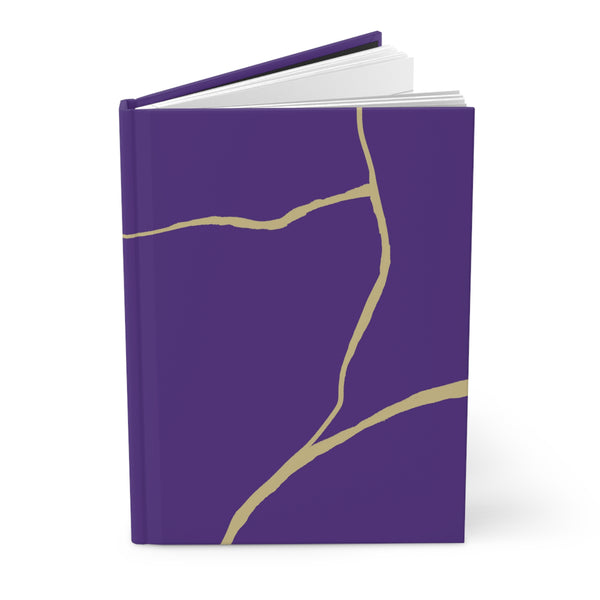 Purple Kintsugi Journal, Domestic Violence Survivor, Kintsugi Gift, Abuse Survivor, Kintsugi Notebook, Modern Notebook, Gift for Warrior
