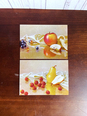 Set of Two Fruit Art Prints