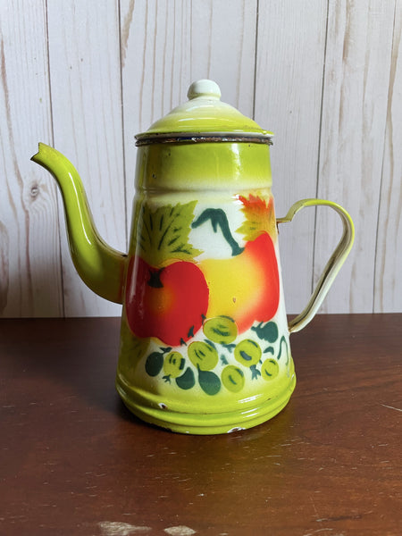 Colorful Enamelware Coffeepot