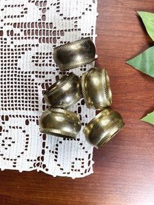 Vintage Brass Napkin Rings