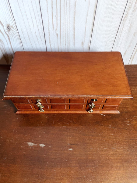 Vintage Upcycled Large Wooden Jewelry Box
