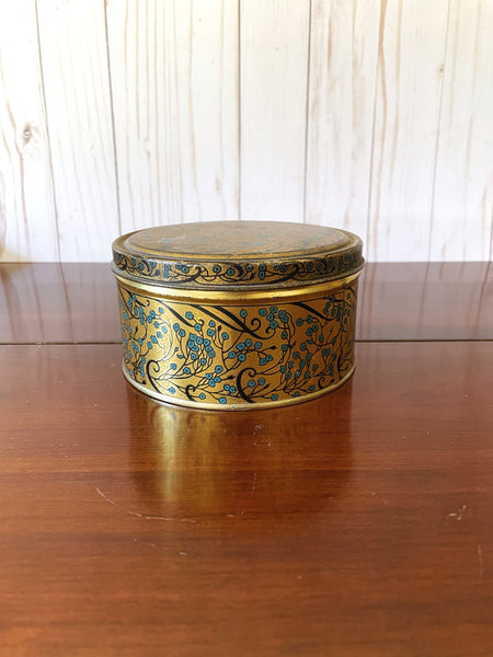 Vintage Gold Capco Tin