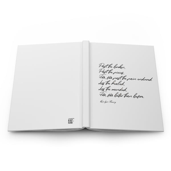 Kintsugi Journal, Beautifully Broken, Kintsugi Quote, Kintsugi Gift, Inspirational Journal, Better Than Before, Minimalist Notebook