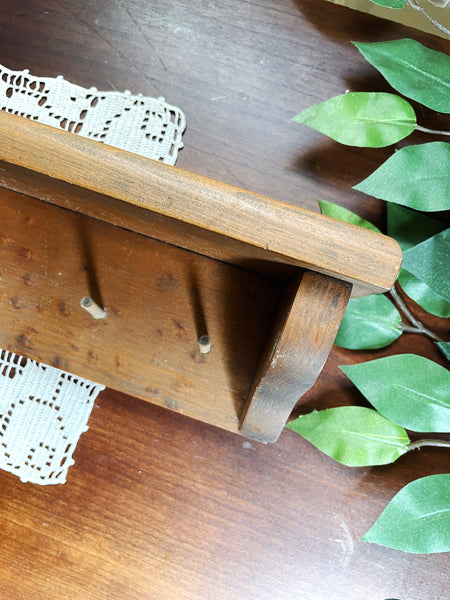 Vintage Handmade Wooden Shelf