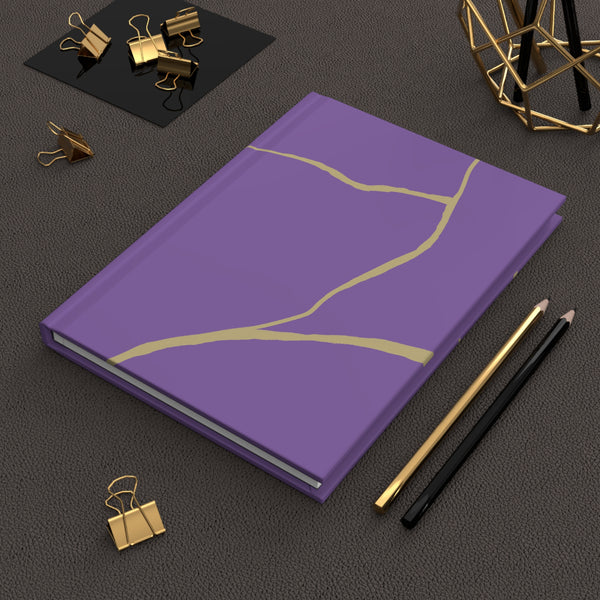 Purple Kintsugi Journal, Kintsugi Gift, Domestic Violence Survivor, Kintsugi Notebook, Lilac Purple Notebook, Gift for Survivor