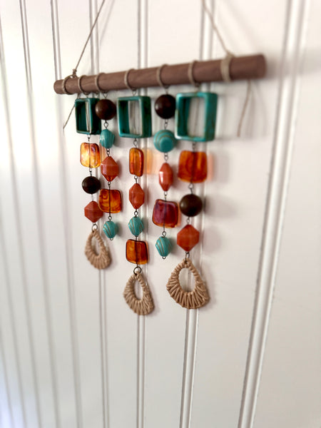 Boho Bronze - Beaded Wall Hanging