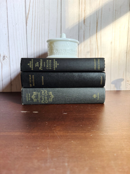 Shades of Black and Gold Book Stack