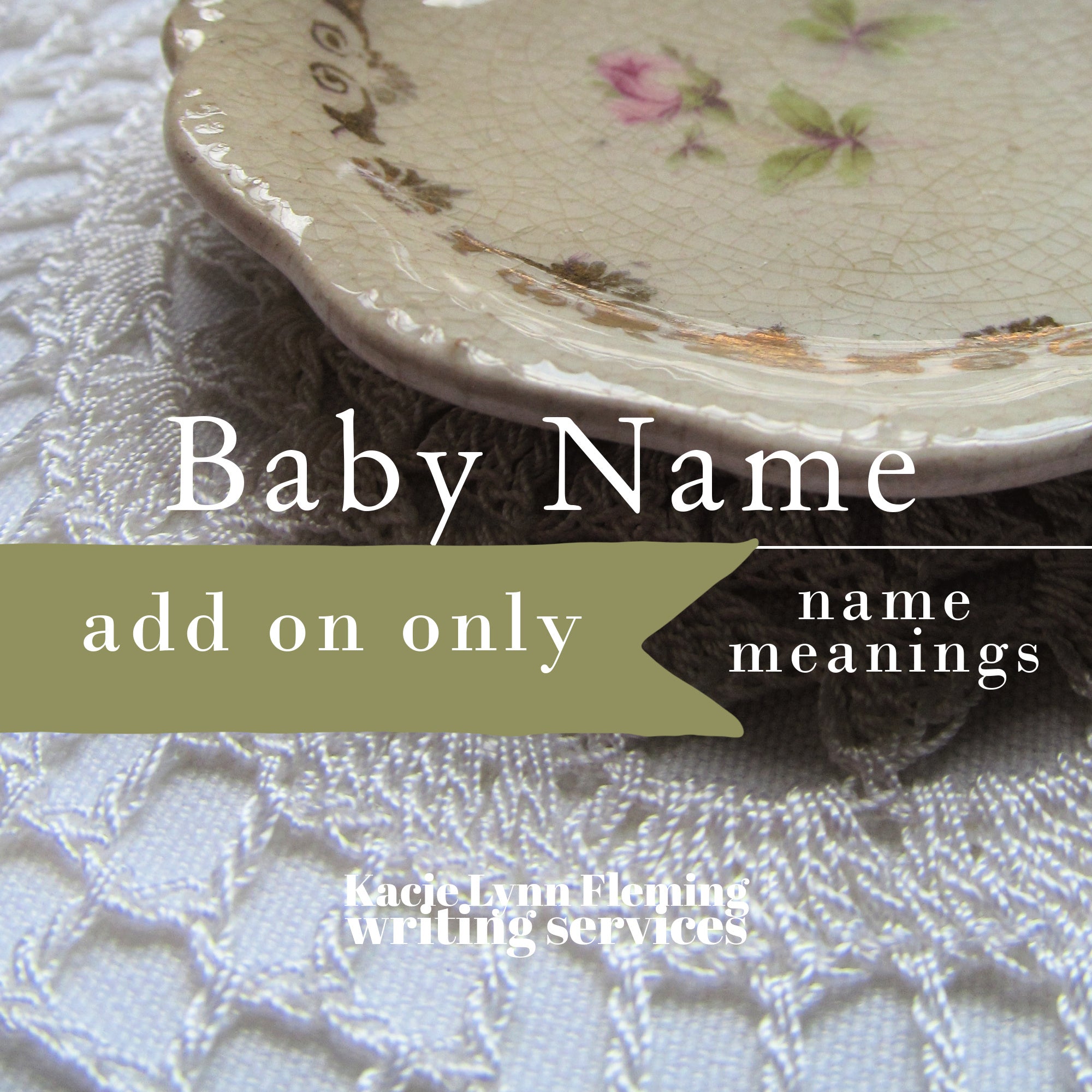 Meanings Add on for Baby Name Ideas Package