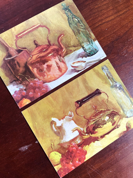 Set of Two Teapot Art Prints