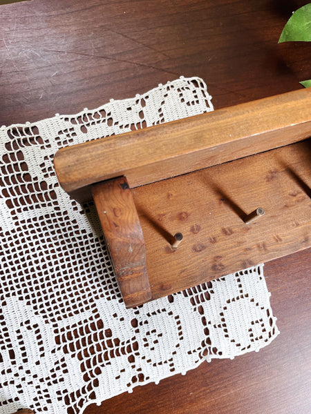 Vintage Handmade Wooden Shelf