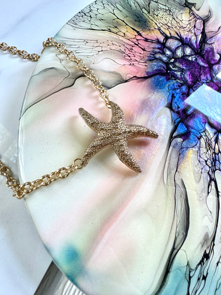 AVA Starfish Statement Necklace