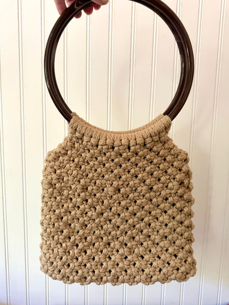 Vintage Macrame Purse