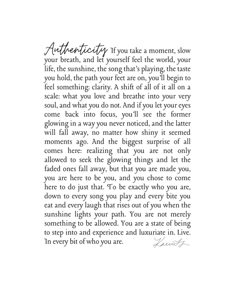 AUTHENTICITY Print | The Abundance Collection