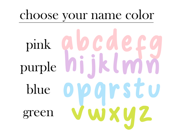 Custom Baby Name Print - Colorful Name