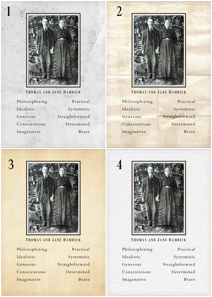 Ancestor Couple Face Reading Package