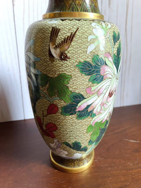Large Cloisonne Enamel Vase