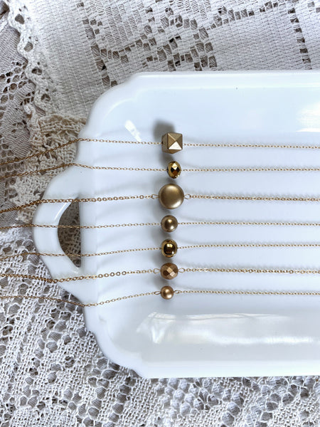 Minimalist Gold Necklace - choose your style