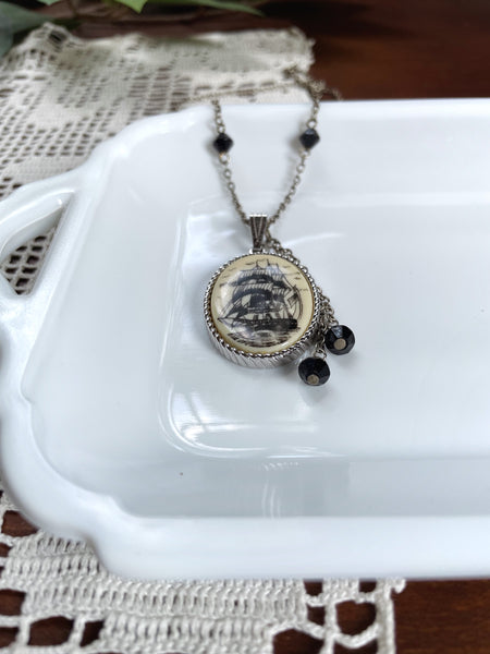 Vintage Sarah Coventry Ships Necklace
