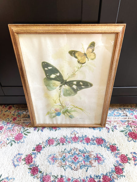 Large Framed Butterfly Print by Ballestar