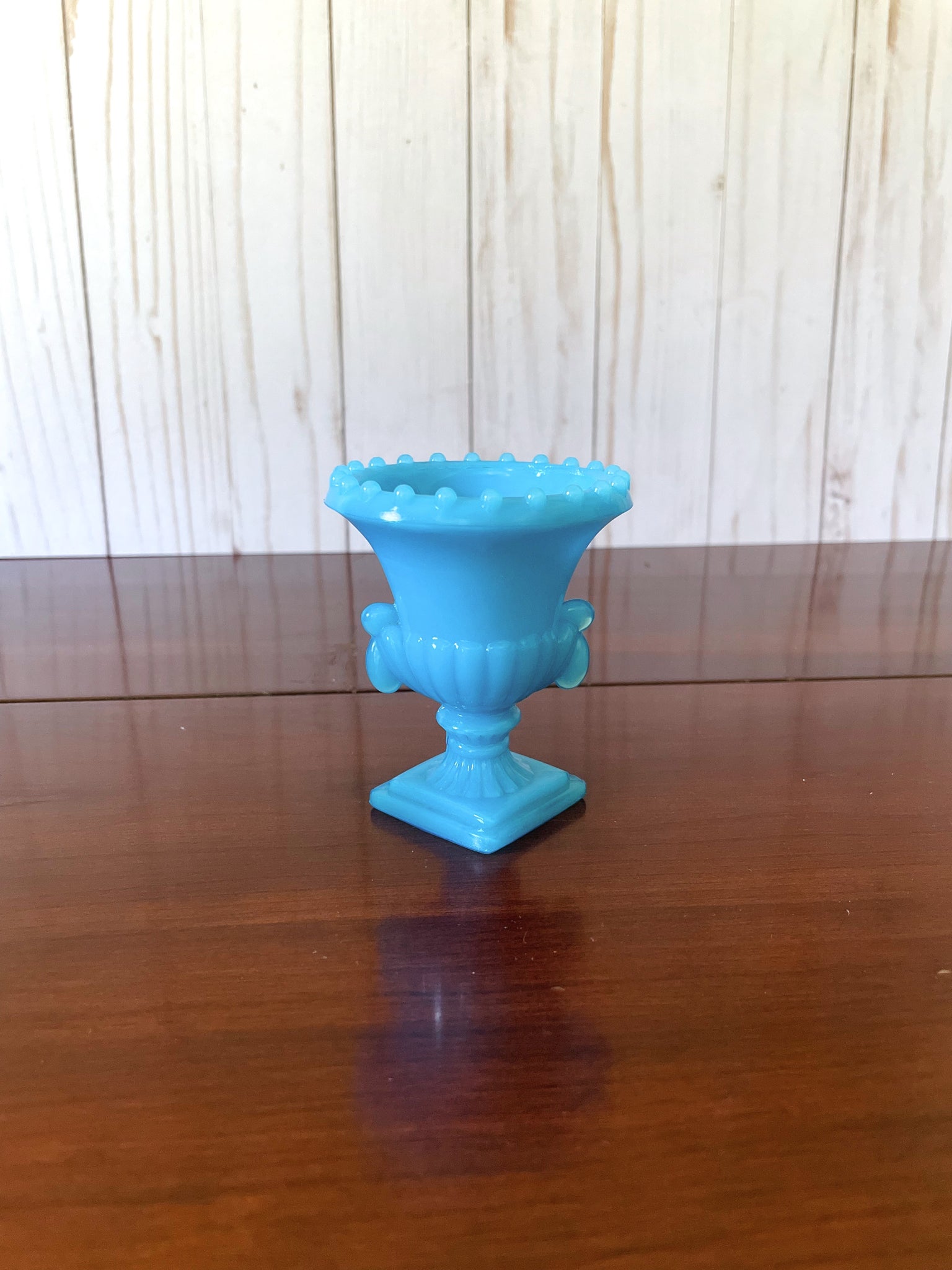 Blue Akro Agate Small Urn