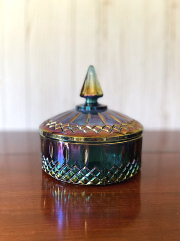 Indiana Carnival Glass Candy Dish