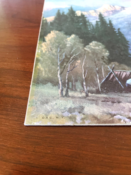 Vintage Robert Wood Mountain Print