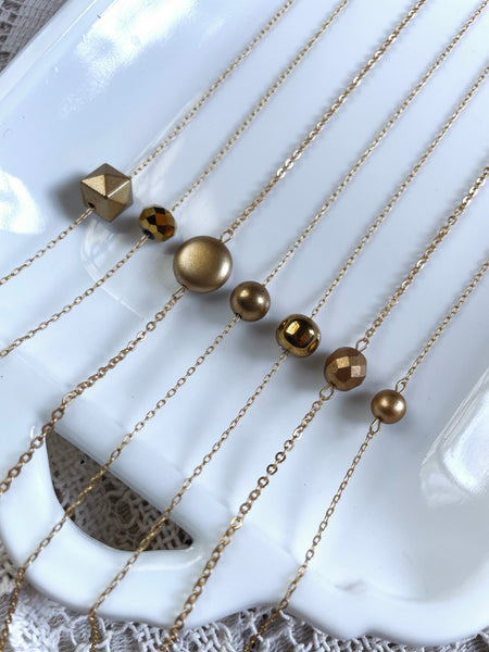 Minimalist Gold Necklace - choose your style