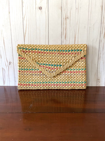 Large Woven Clutch Purse