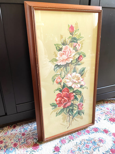 Large Framed Camellias Print