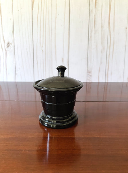 Akro Agate Black Apothecary Jar