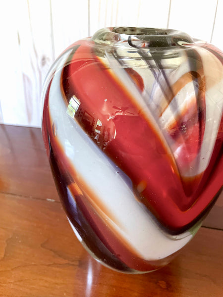 Jon Silverman Art Glass Vase