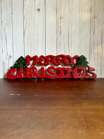 Kurt Adler Merry Christmas Sign