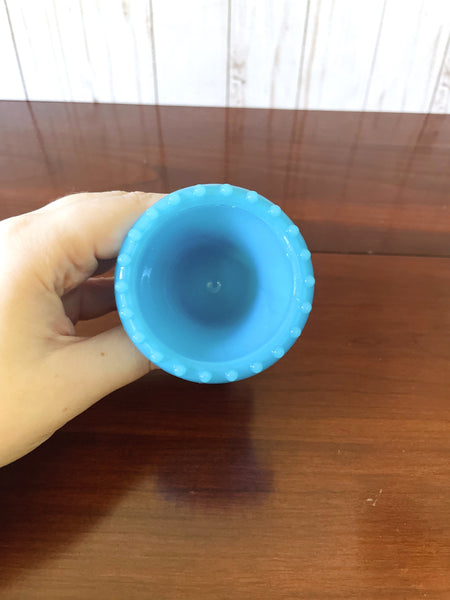 Blue Akro Agate Small Urn