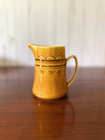 Vintage Mustard Yellow Creamer