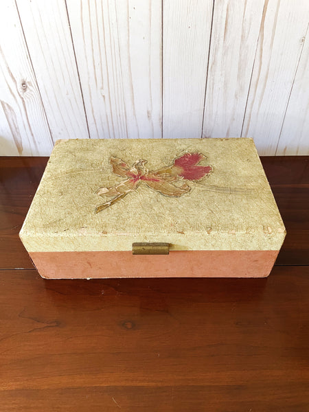 Vintage Orchid Jewelry Box