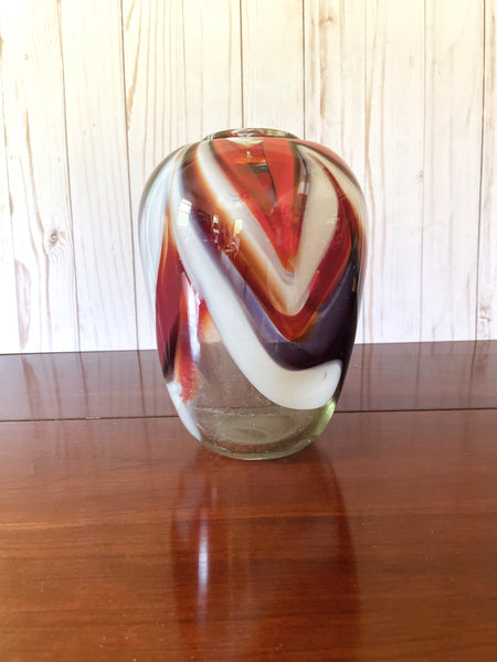 Jon Silverman Art Glass Vase