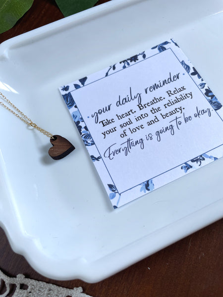 Everything Is Going to Be Okay Reminder Necklace