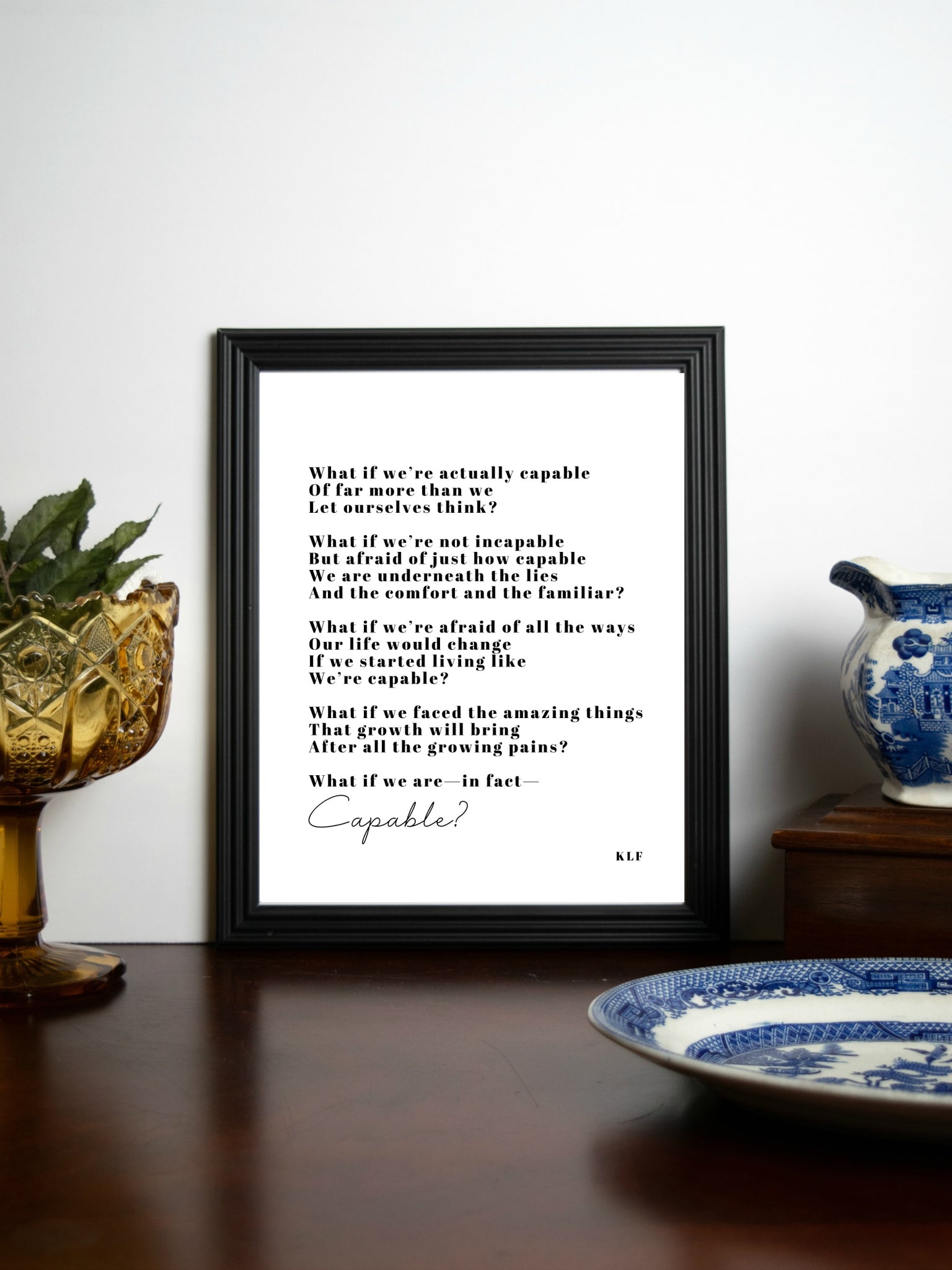 CAPABLE Poem Print | 5x7" or 8x10"