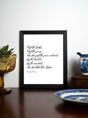 BETTER THAN BEFORE Poem Print | 5x7" or 8x10"