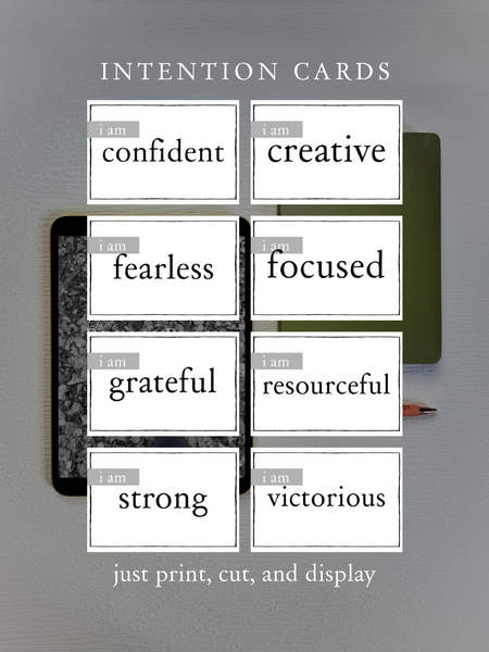 Intention Cards Digital Download