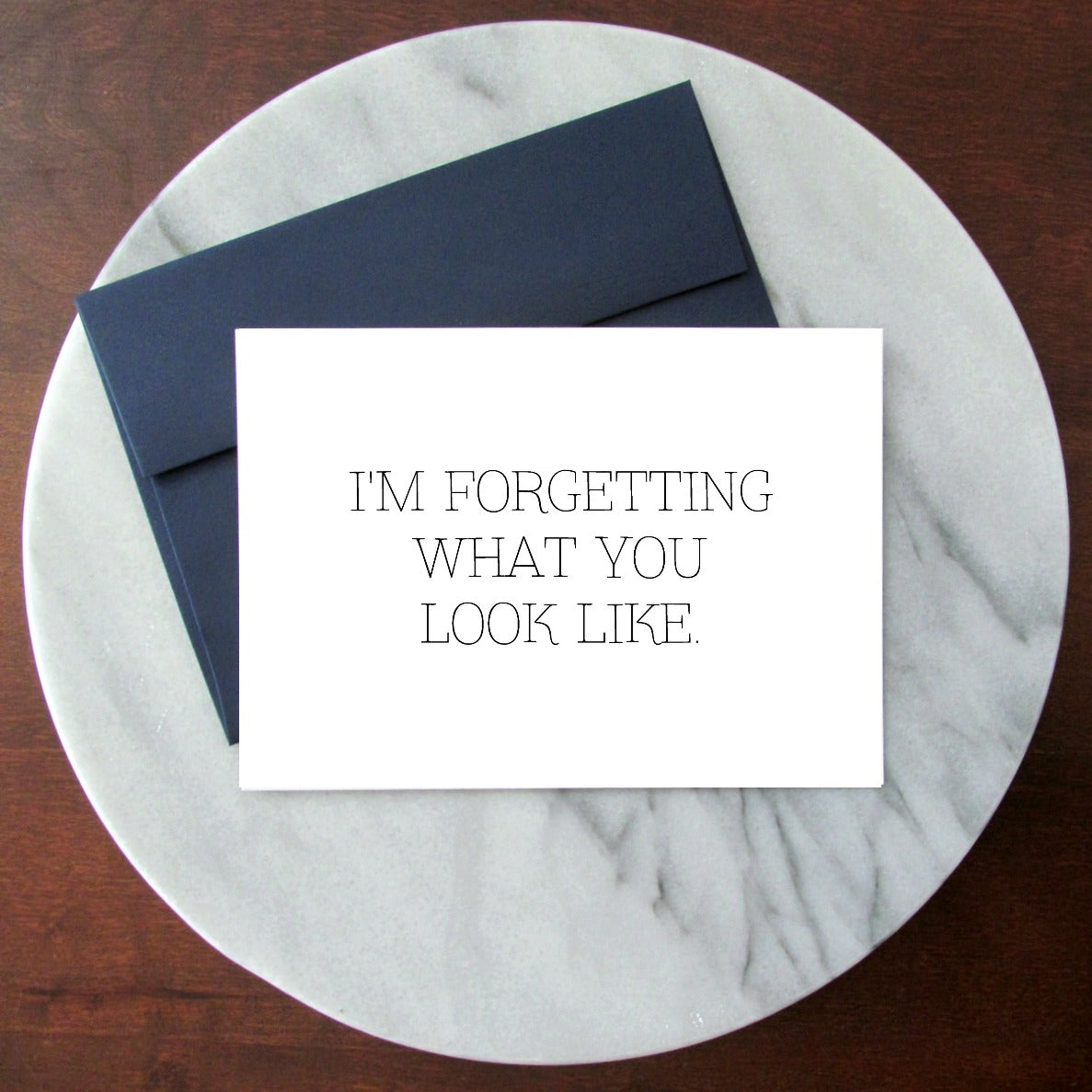 Forgetting What You Look Like Greeting Card - Blank Inside