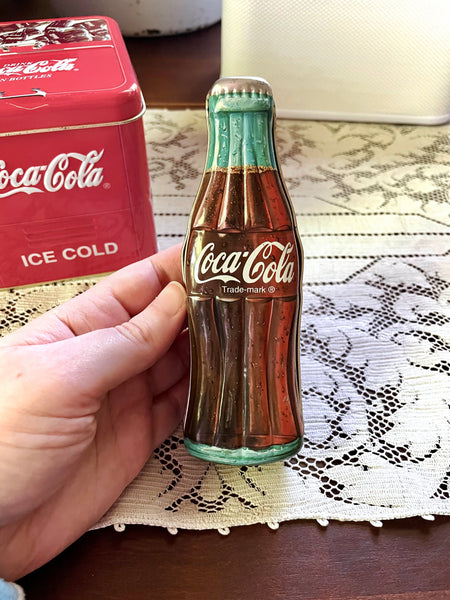 Coca-Cola Retro Tin and Bottle Ornament